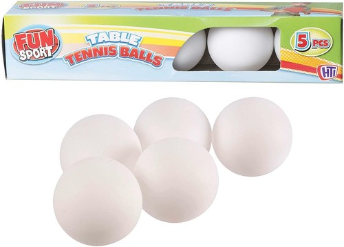 White table tennis balls 5 - table,
